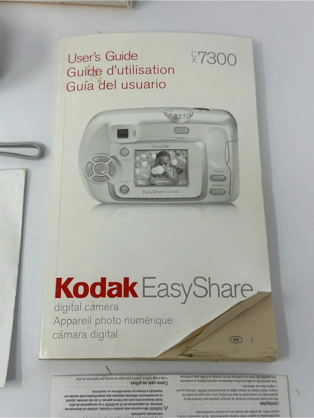 Kodak EasyShare CX7300 Point & Shoot Digital Camera 3.2MP 1x Zoom Silver Tested